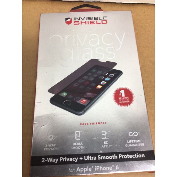 For iPhone 6 & iPhone 6s Zagg Invisible Shield Privacy Glass Screen Protector - Picture 1 of 2